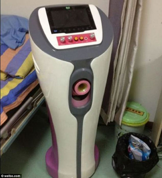 Illustration for article titled Chinese 'Sperm Extractor' Machine: Worst Sexbot Ever